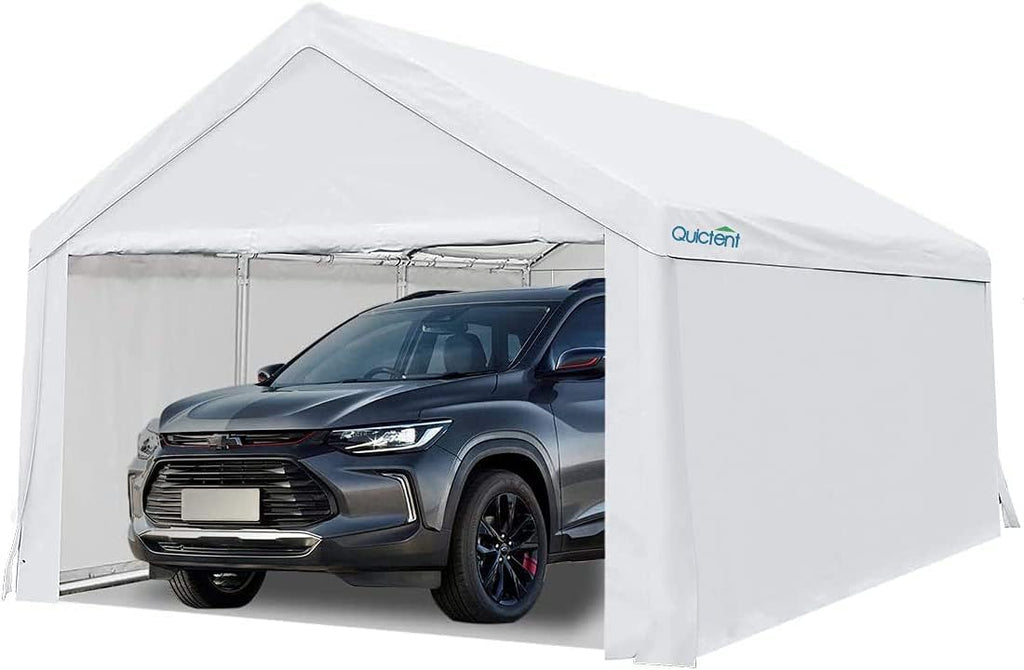 Heavy Duty Car Canopy Carport with Reinforced Steel Cables and Ground Bars X543