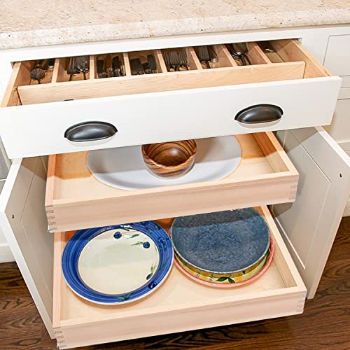 17”W x 21”D Soft Close Wood Drawer Storage Organizer U502