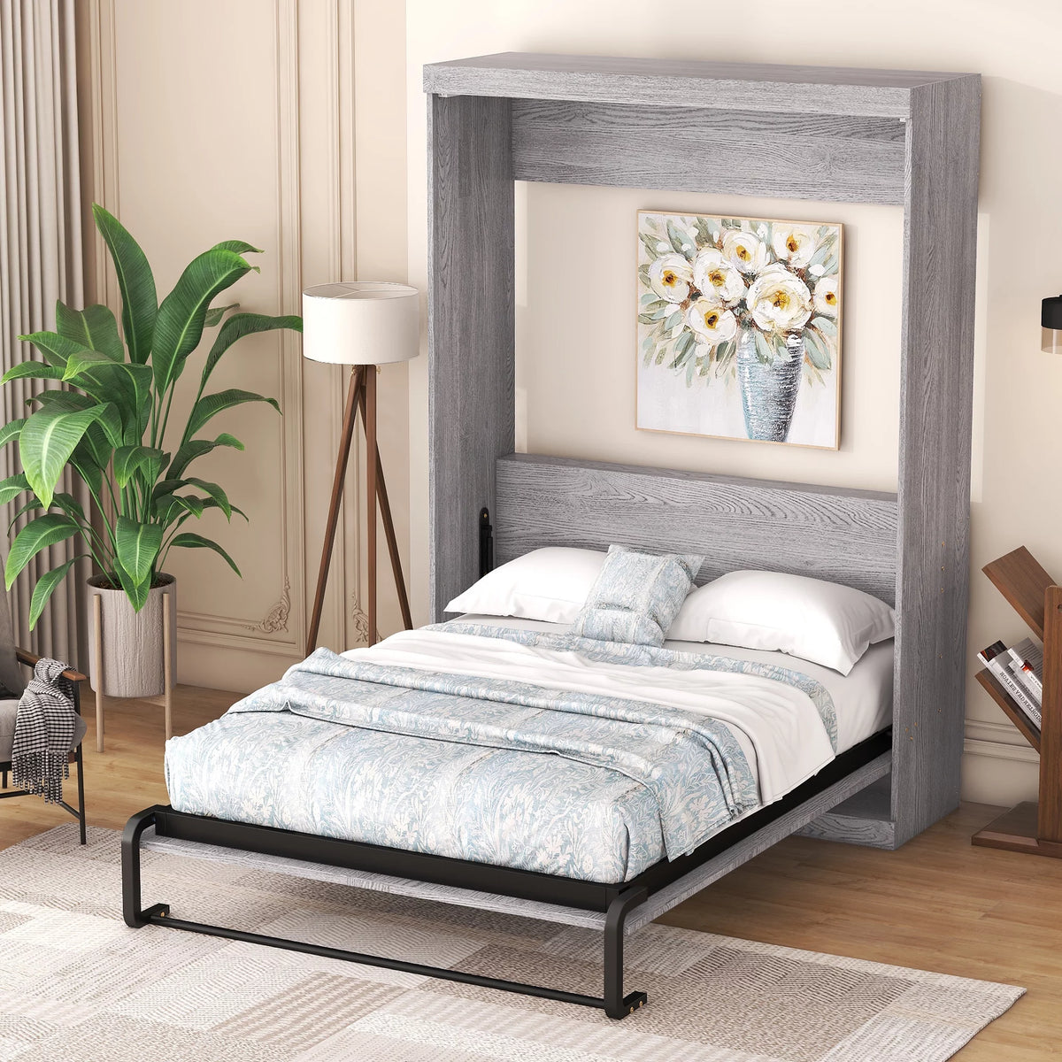 Gray Full Size Murphy Bed R7151