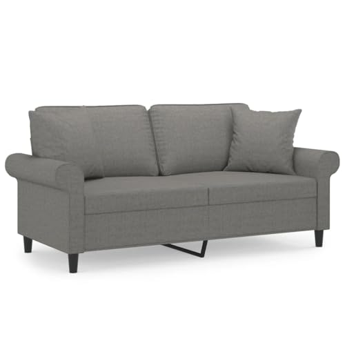 Dark Gray 47.2" Fabric 2-Seater Sofa M3584