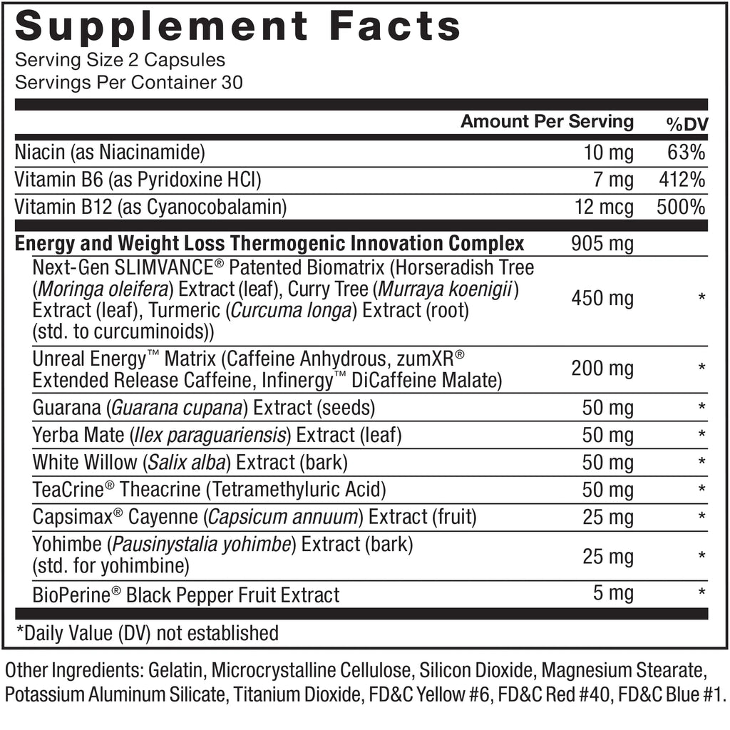 60 Count Thermogenic Fat Burner Supplement W262651