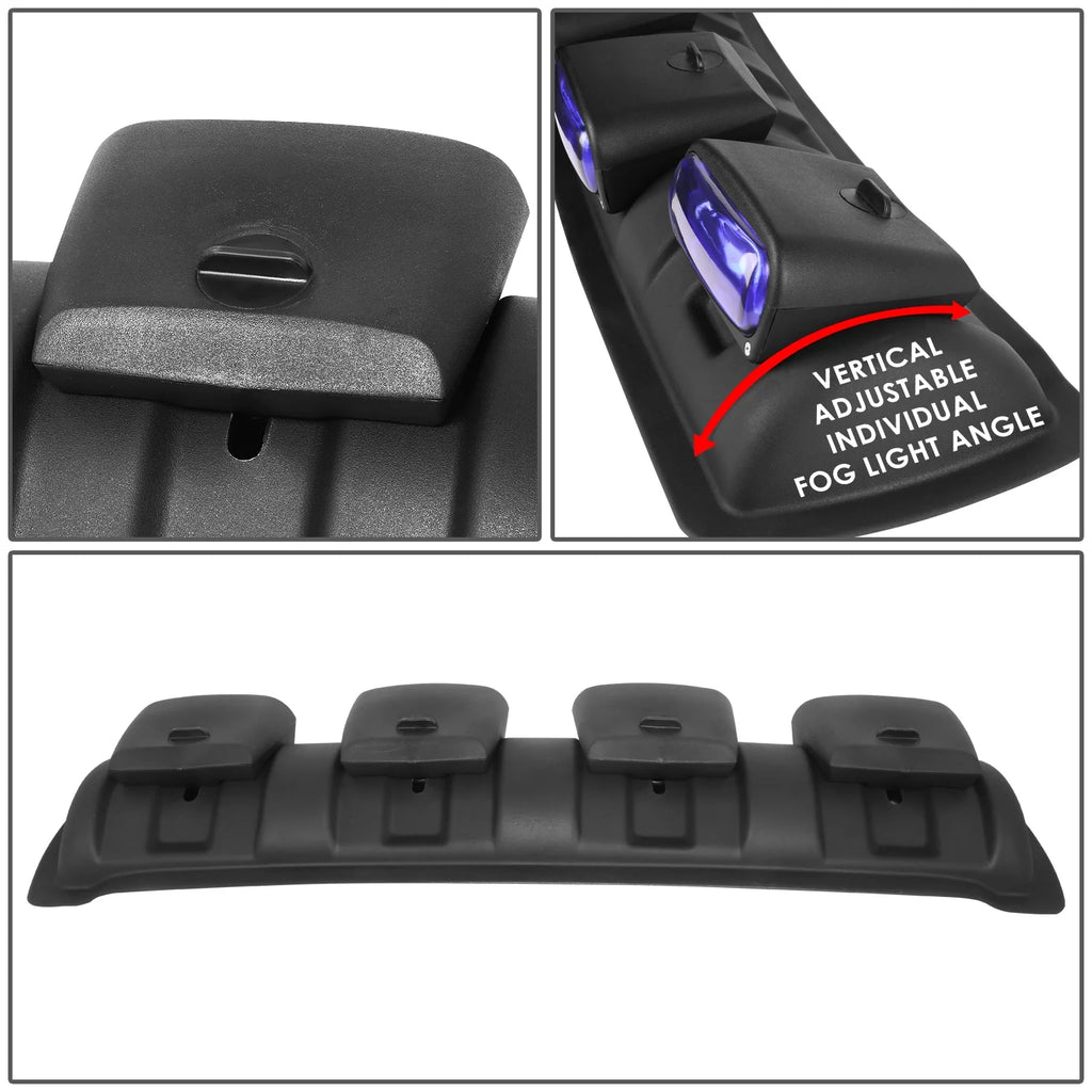 Blue Roof Top Mounted Fog Light with Wiring Harness and Switch A320