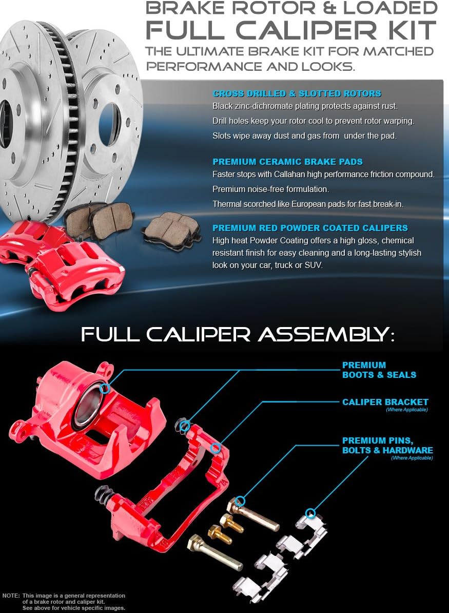 Brake Rotors and Brake Pads with Hardware B412272