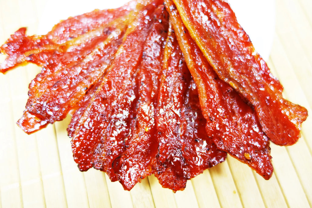 Spicy Fire-Grilled Bacon Jerky 8 oz G87239