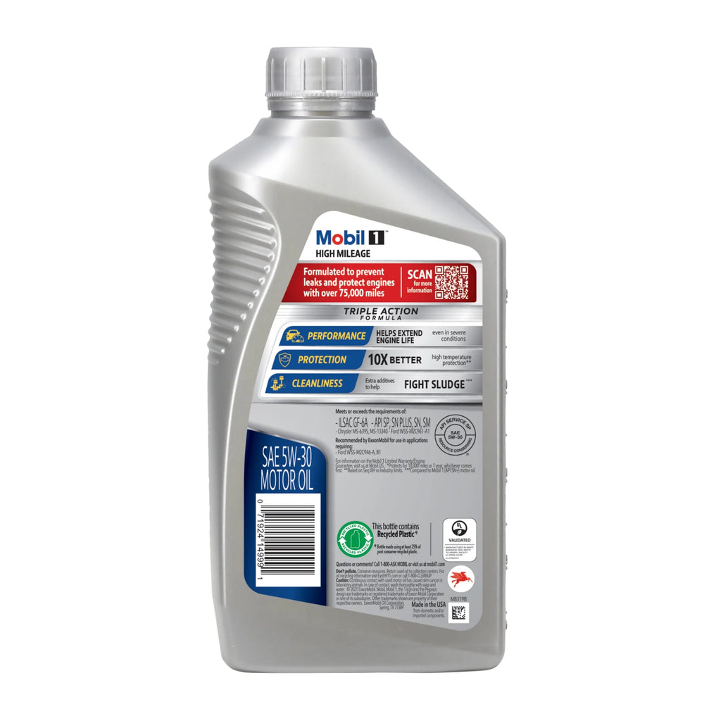 High Mileage Full Synthetic 5W-30 Motor Oil 1 Quart M815180