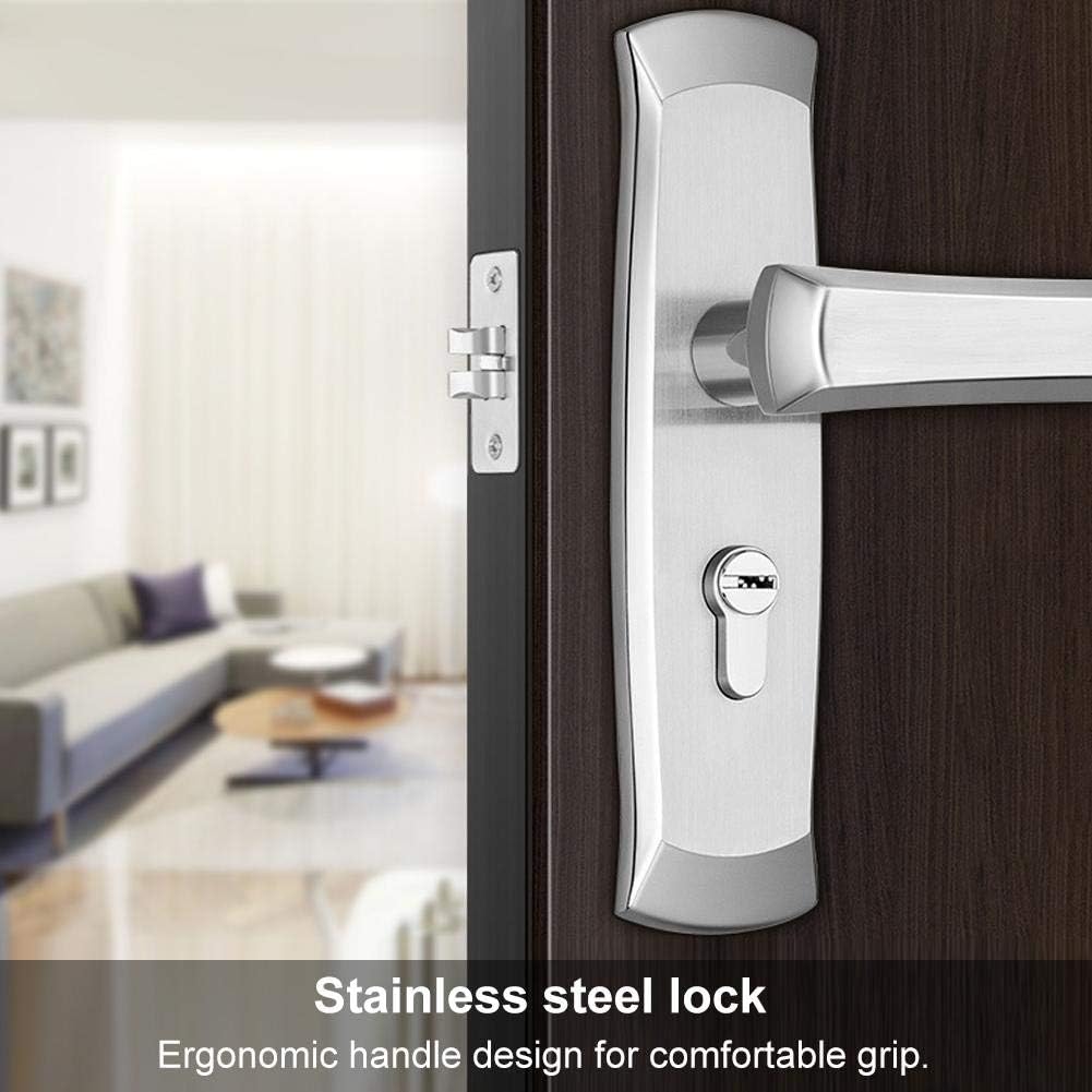 Stainless Steel Dual Tongue Door Lock Pack of 2 Z494857
