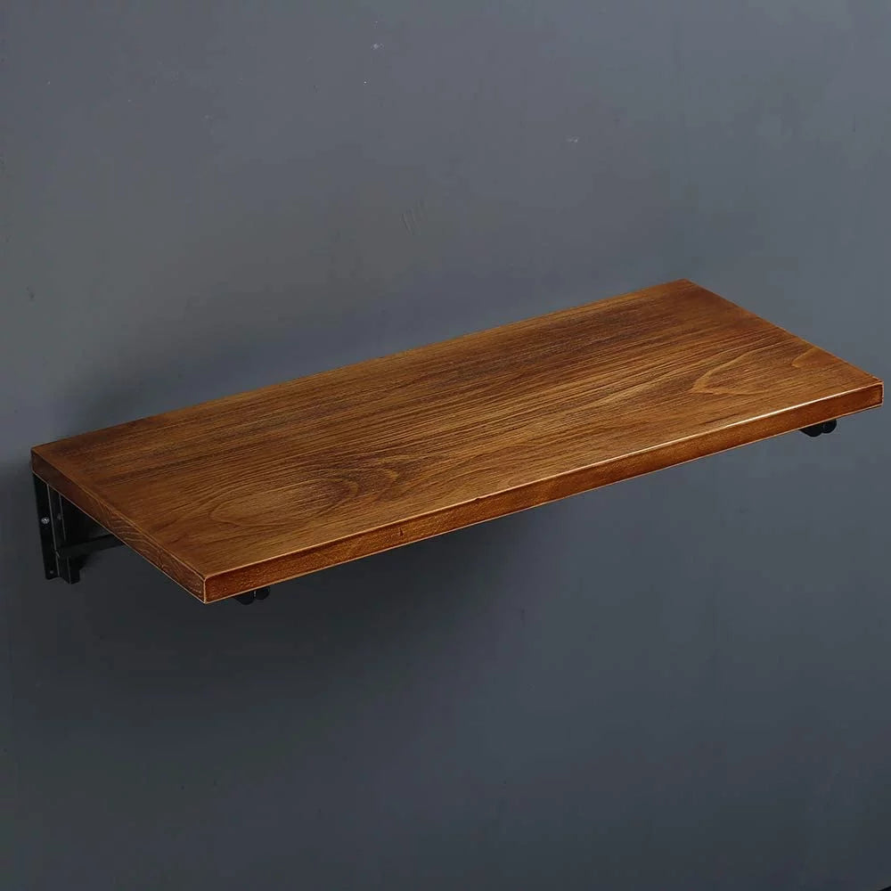47" Lx14 W Folding Wall Mounted Pine Wood Table A54964