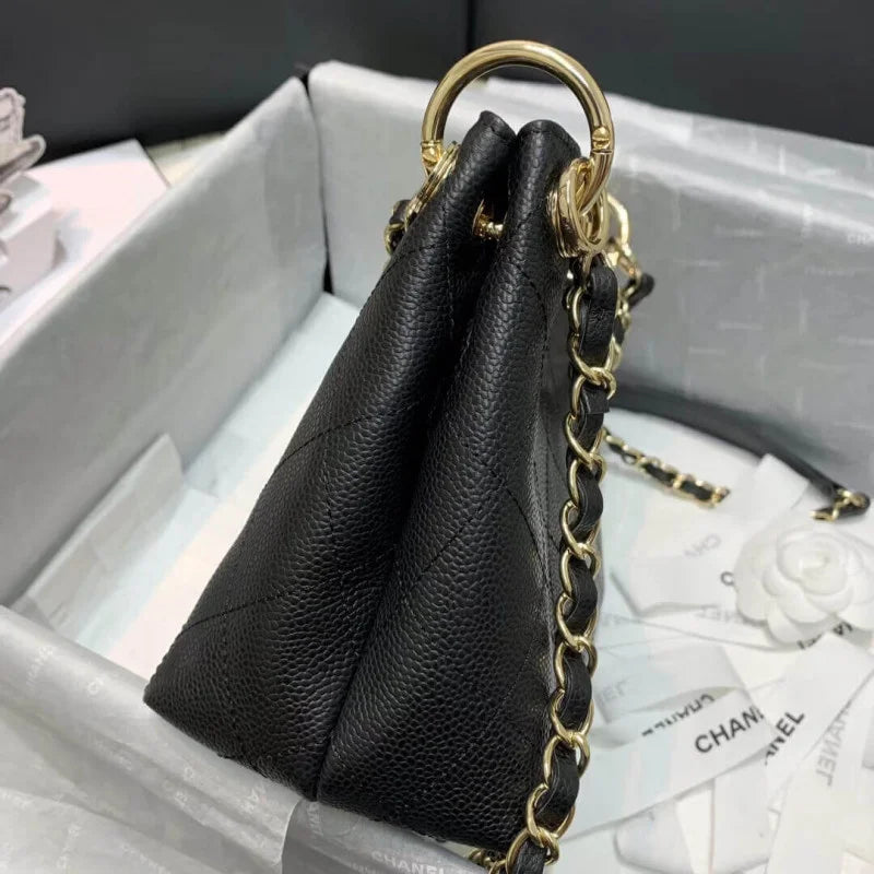 Grained Calfskin Small Hobo Bag L928