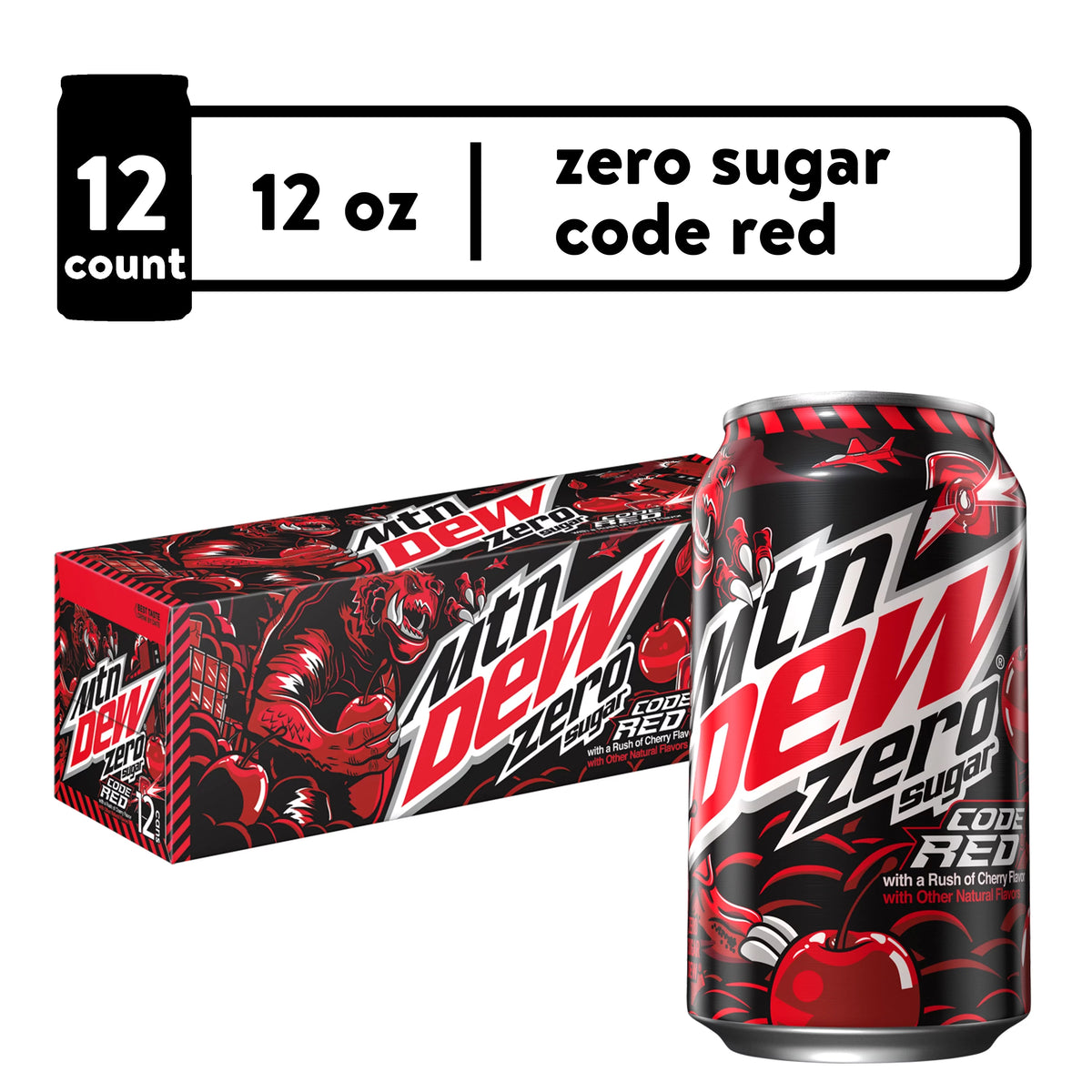 12 fl oz 12 Pack Cans Cherry Citrus Soda Pop Y42187
