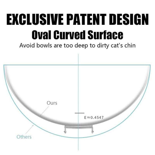 15 Tilted Elevated Cat Bowl with Stand M466637