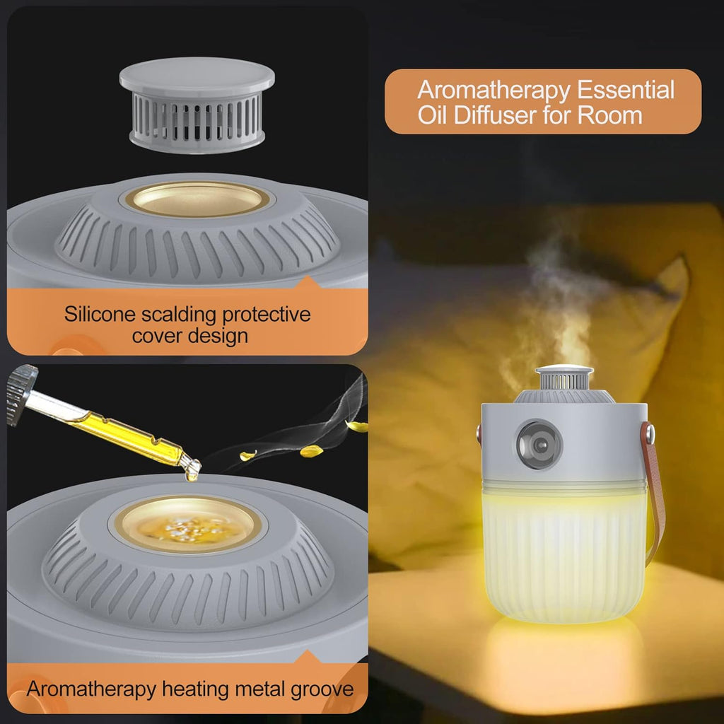 Rechargeable LED Camping Lantern 6 Color Light 1200LM Pack of 2 B715