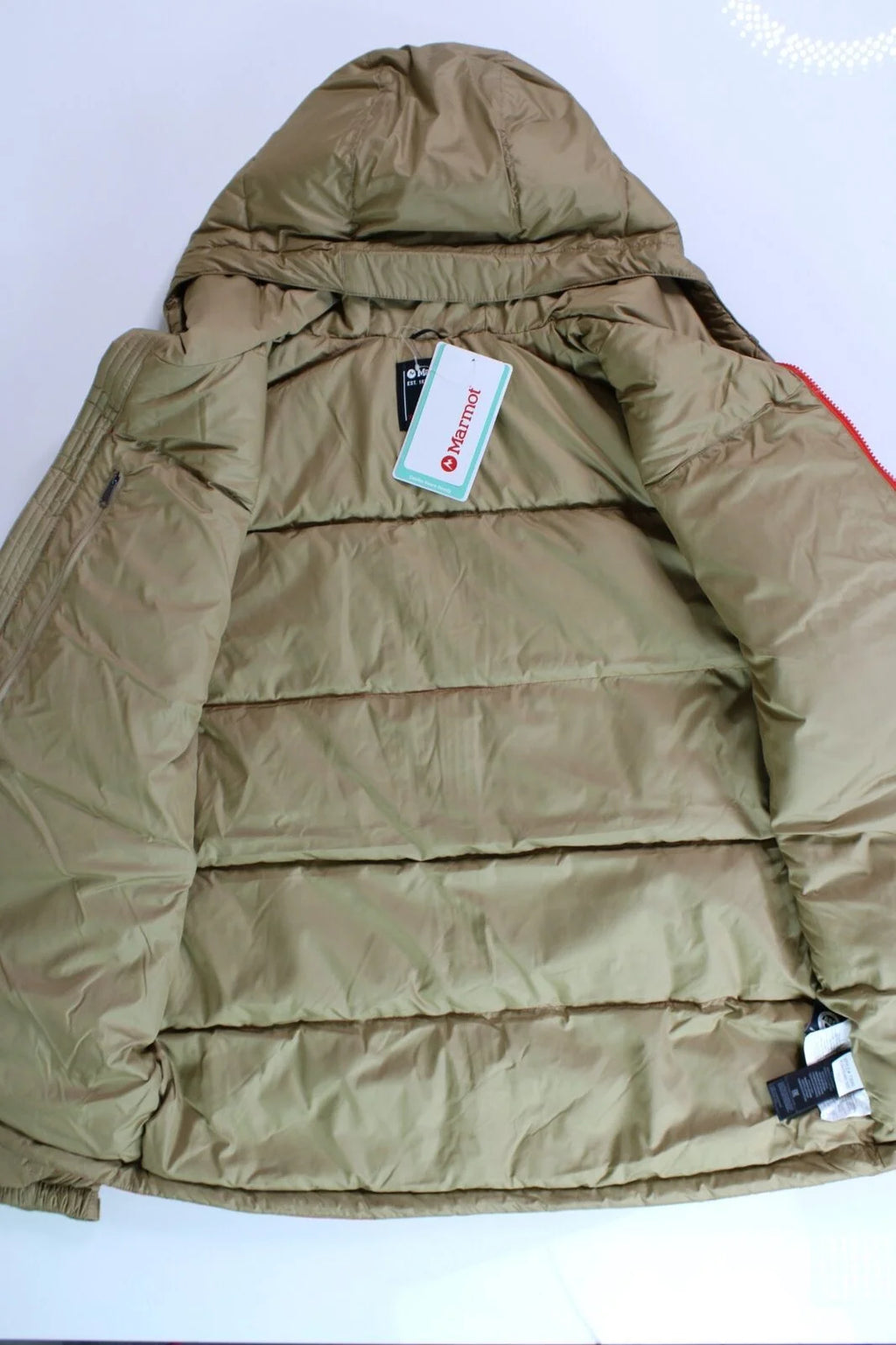 Men's Down Puffer Jacket XXL Shetland Tan Orange D28320