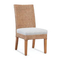 Green and Blue Stripe Side Chair P912146