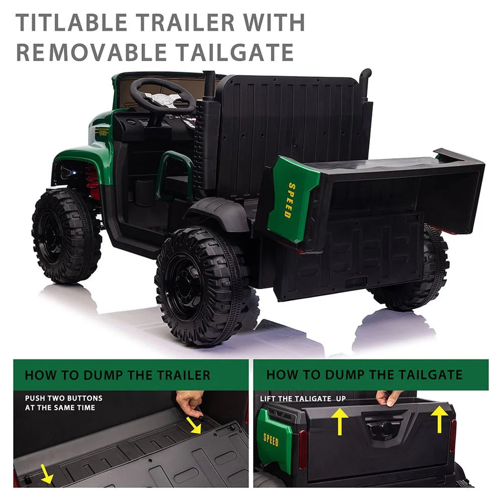 24V 2 Seater Ride on Dump Truck with Remote X15362