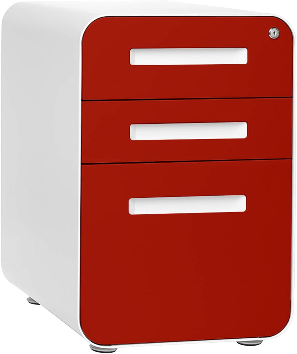 3-Drawer Mobile File Cabinet Dark Grey O625319