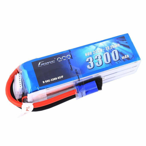 22.2V 60C 6s 3300mAh Lipo Battery Pack with EC5 Plug N143501