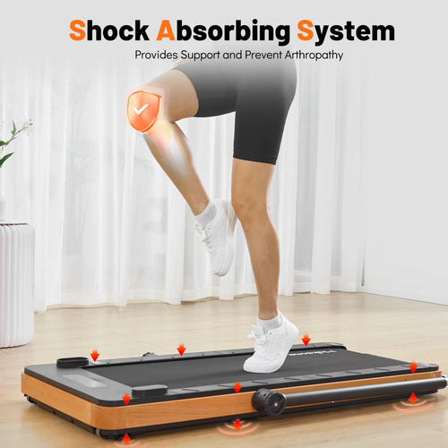 3HP Folding Walking Pad Treadmill with Adjustable Handlebar G58218