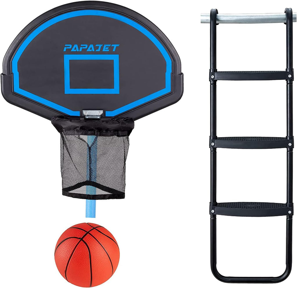 Trampoline Basketball Hoop & 3-Step Trampoline Ladder for Straight Pole, Pack of 2 R796081