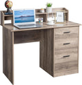 Computer Desk with Drawers & Cabinet Wood O6542
