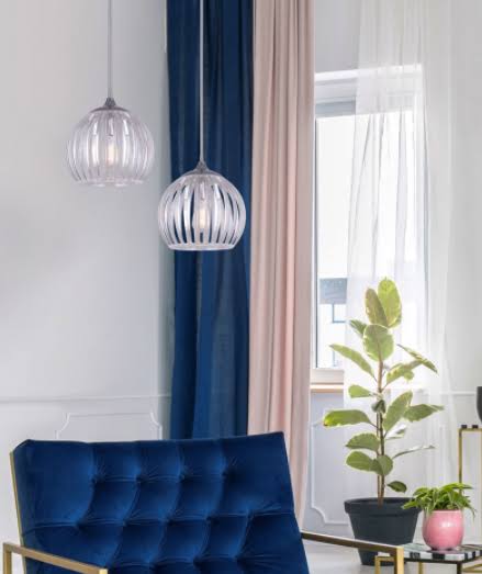 1 Light Rod Pendant Chrome R744