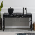 Black Wood Console Table/Desk S853938