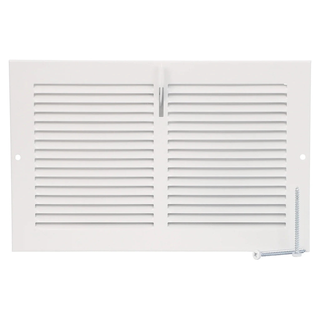 Imperial White Steel Rectangular Baseboard Register E2085