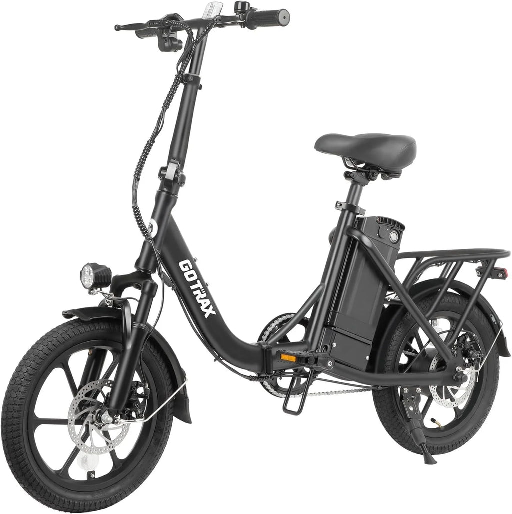 White 350W Folding Electric Bike Z61320