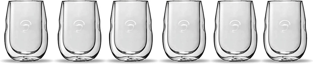 Double Wall Insulated Wine Glasses Set Of 6 G24957