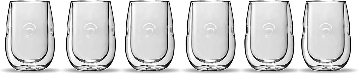 Double Wall Insulated Wine Glasses Set Of 6 G24957