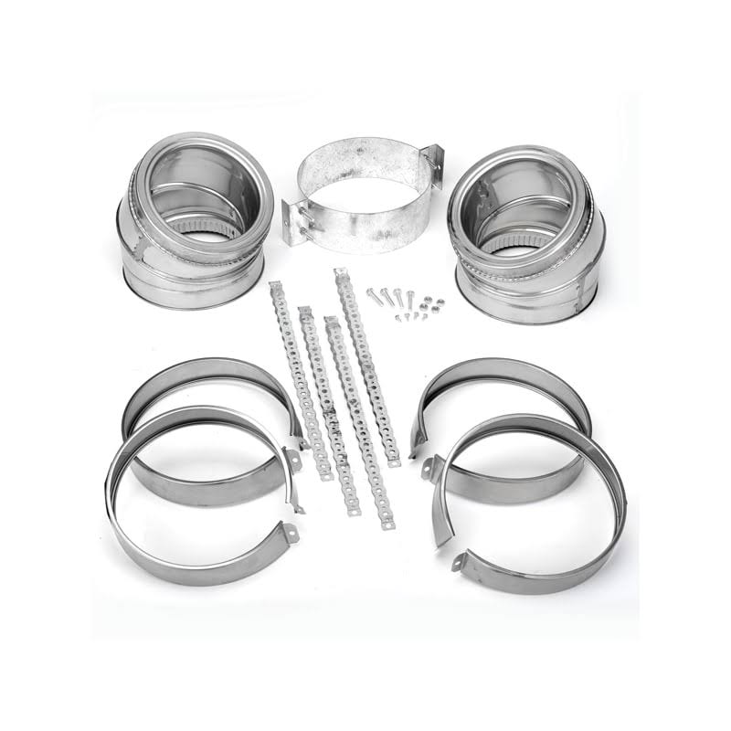 6 inch Inside Diameter 30 Degree Elbow Kit, Silver V399476