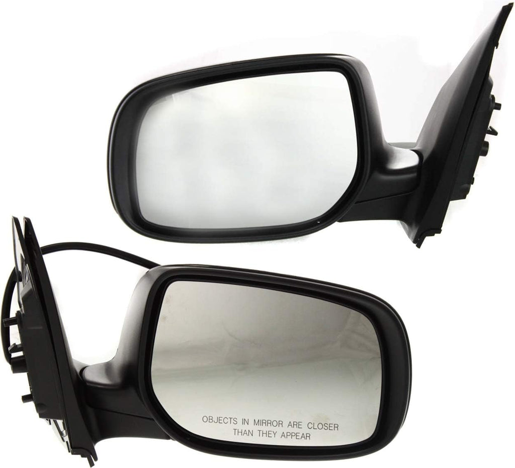 Power Mirror compatible with Toyota Corolla Right and Left Side Manual Folding Non-Heated Paintable Z79815