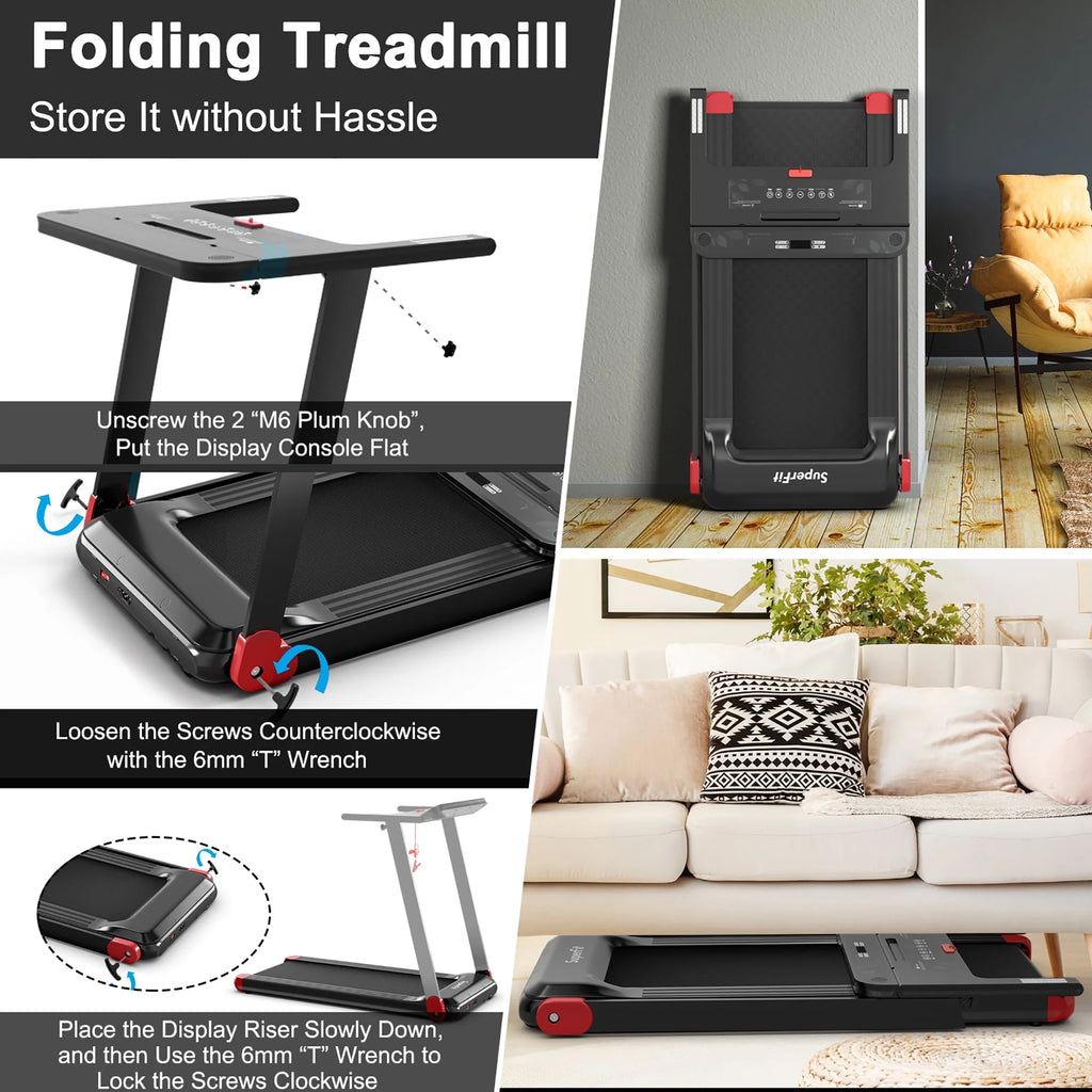Electric Treadmill Compact Walking Running Machine U640