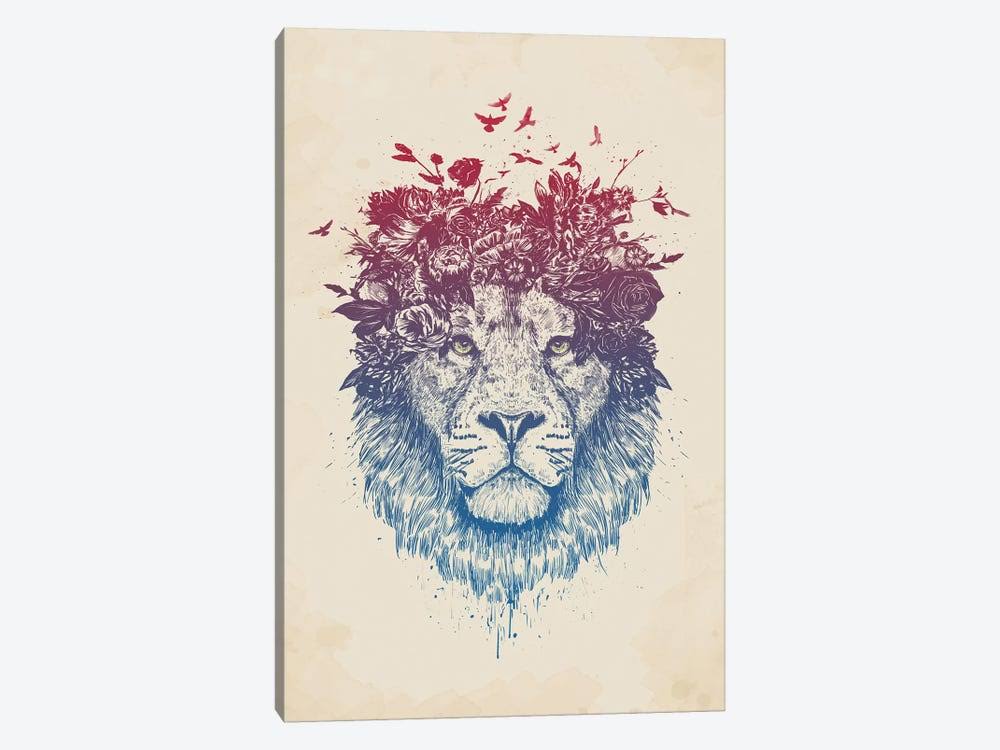 Canvas Wall Decor Prints Floral Lion R726881