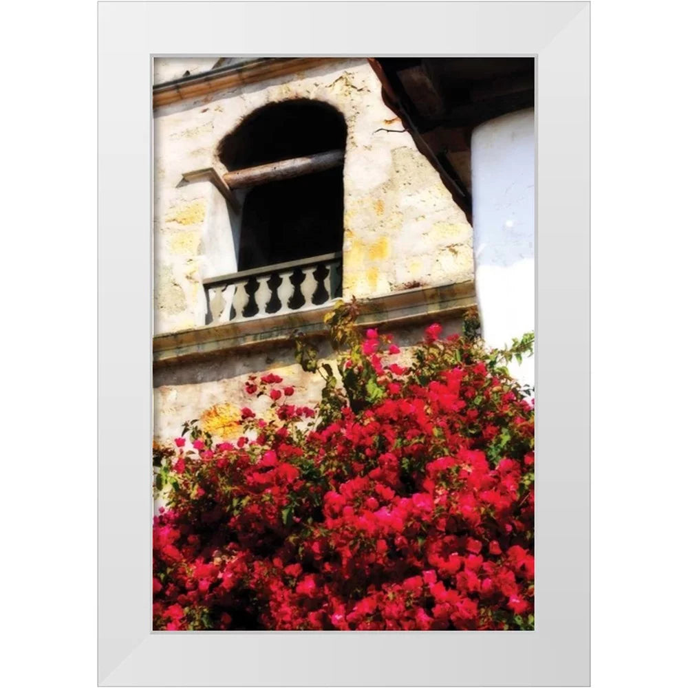 White Modern Wood Framed Art Print G8517