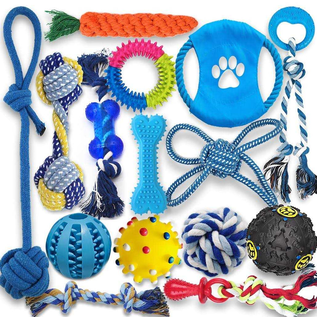 15 Pack Durable Puppy Chew Toys M920700