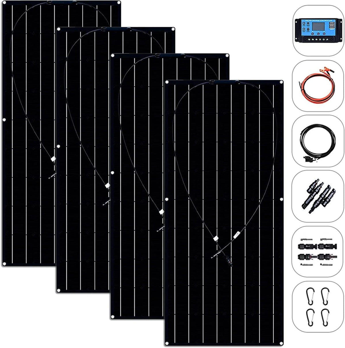 600W Solar Panels 2X300 Watt ETFE High-Efficiency Solar Modules S867