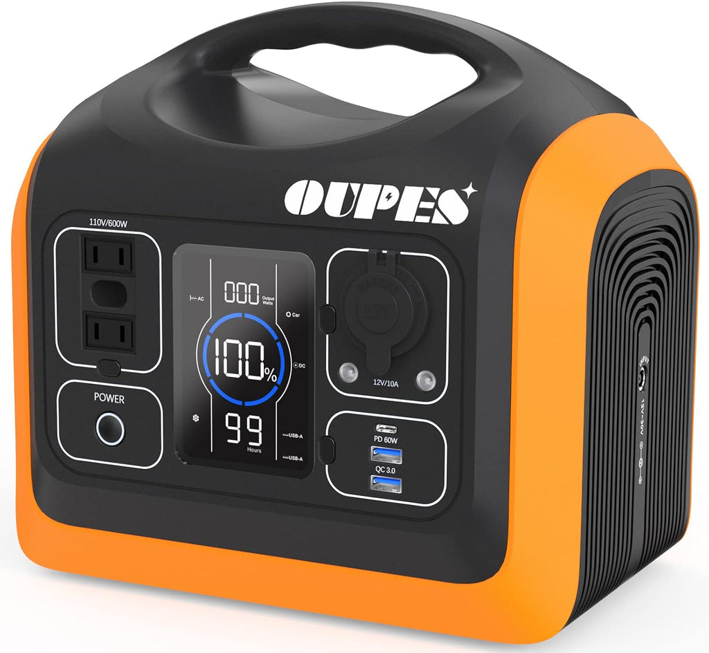 Solar Generator 1200W 992Wh LiFePO4 Battery Backup with 3 110V AC Outlet E894
