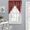 Brick Leaf Pattern Tailored Swags 56"x36" W9991