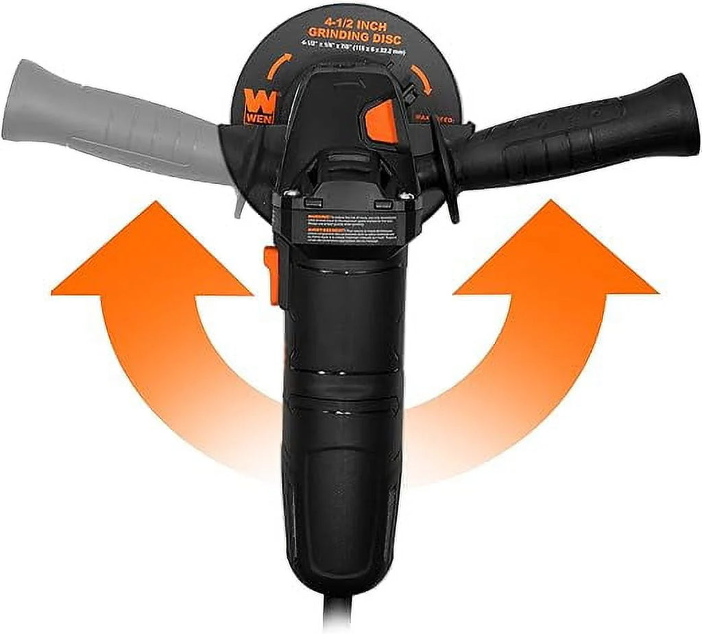 7.5-Amp 4-1/2-Inch Corded Angle Grinder with 3 Discs and Case G35873