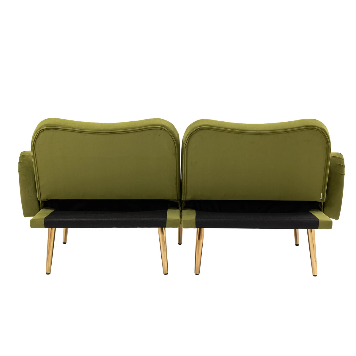 65" Green Upholstered Convertible Sleeper Sofa Bed P875