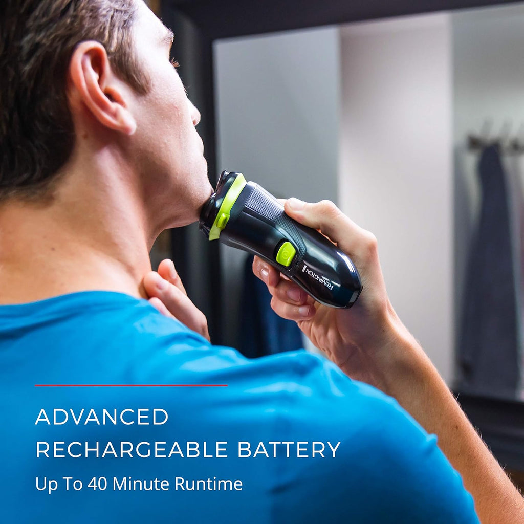 Black/Neon Green Rechargeable Rotary Shaver R8742