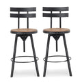 Adjustable Height Swivel Barstools Set of 2 E57848
