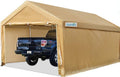 Heavy Duty Car Canopy Carport with Reinforced Steel Cables and Ground Bars X543