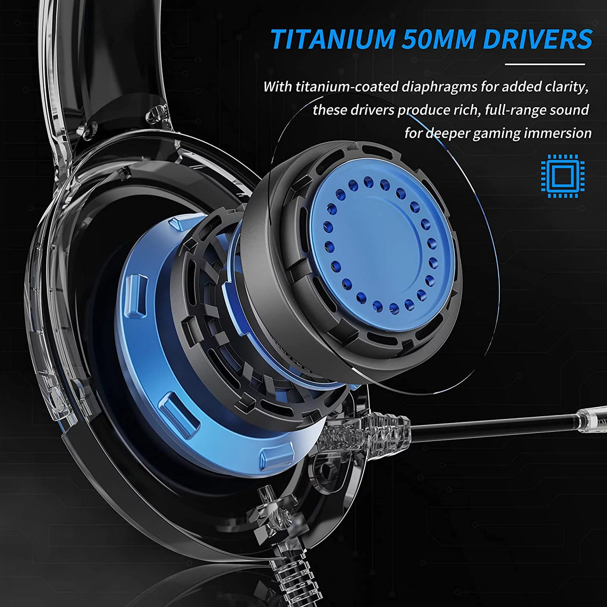 Blue Wired Headset with Mic K279837