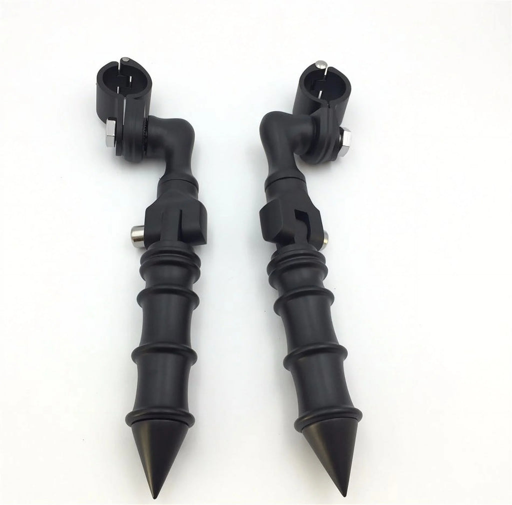 Black Short Angled Peg Mounting Kit with Foot Peg A2402