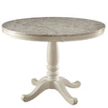 42-Inch White Wood Dining Table G35211