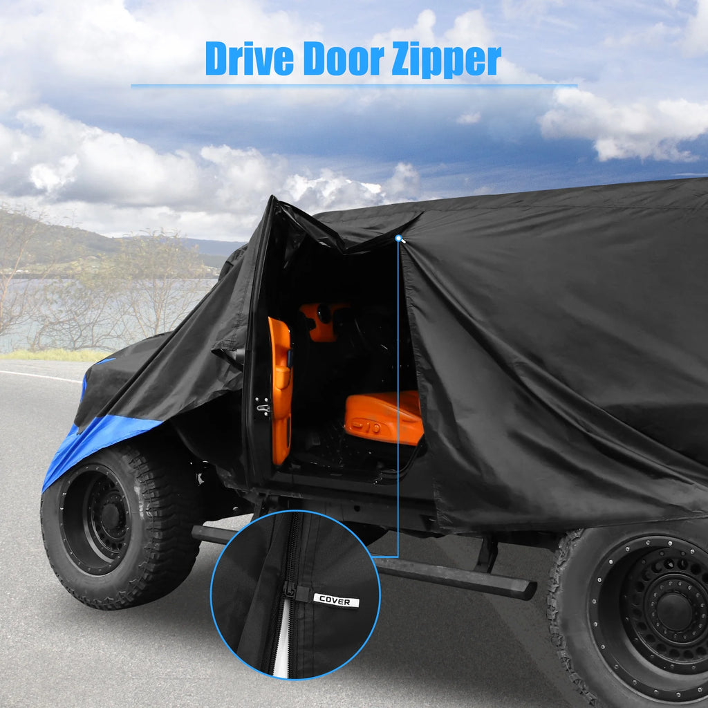 Black Blue Truck Car Cover A482