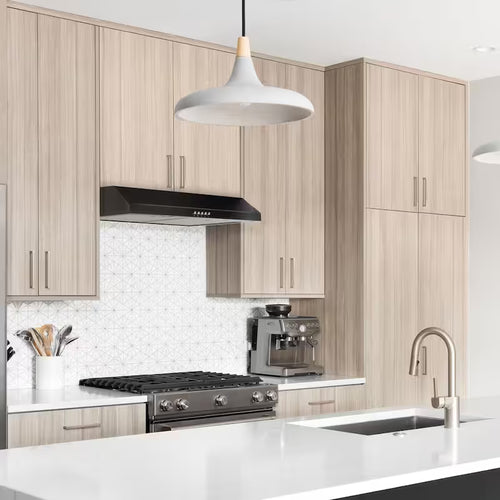 30 in. 320 CFM Convertible Under Cabinet Range Hood in Black N32043