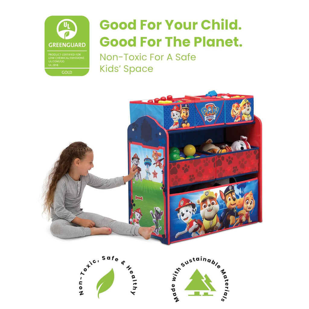 Plastic Toddler Bed with Toy Organizer S388308