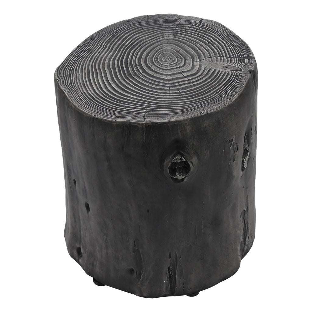 Faux Wood Round Side Table L14435